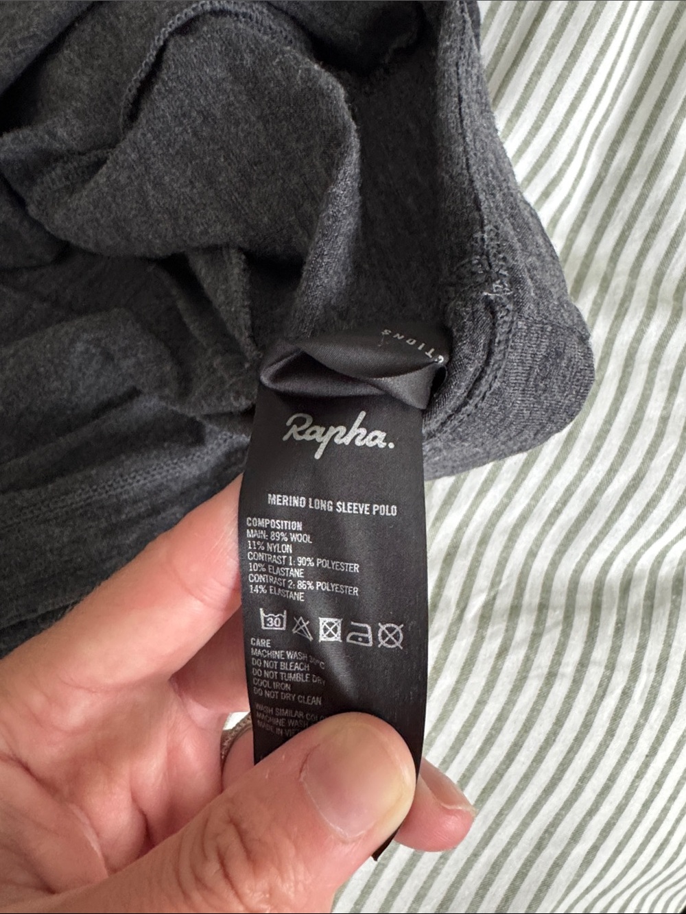 Rapha Men's Merino Long Sleeve Polo - Picture 3 of 3